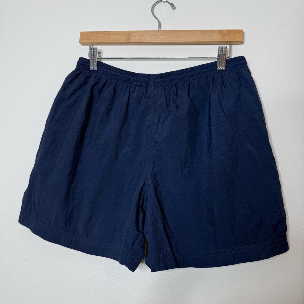 Vintage Nike Grey Tag Nylon Track Shorts in navy size medium - Picture 2 of 7